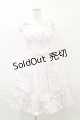 Angelic Pretty / リボンシャーリングジャンパースカート Free ピンク H-25-03-29-1083-AP-OP-NS-ZH
