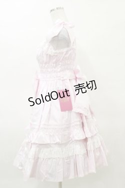 画像3: Angelic Pretty / リボンシャーリングジャンパースカート Free ピンク H-25-03-29-1083-AP-OP-NS-ZH