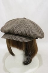 Fi.n.t / チェック柄キャスケット  BROWN H-25-03-29-1020-CA-AC-NS-ZH