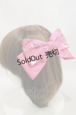 画像1: m petit by misako / サンリオキャラクターズコラボ ハローキティ リボンバレッタ  レッド H-25-03-29-1026-LO-AC-NS-ZH
