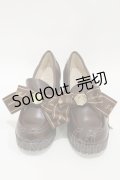 Amavel / メッセージリボン付ローファーパンプス M ブラウン H-25-03-29-1034-CA-SH-NS-ZH
