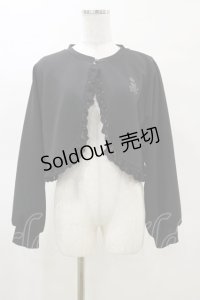 m petit by misako / MSKバラBフリルボレロ L ブラック H-25-03-29-1037-LO-TO-NS-ZH