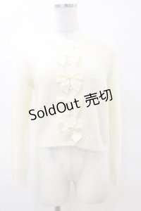 m petit by misako / MSKリボンニットCD S オフ H-25-03-29-1042-LO-TO-NS-ZH