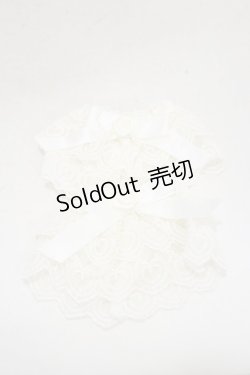 画像1: metamorphose / バラ付レースカフス  オフ H-25-03-29-1006-ME-ZA-NS-ZH