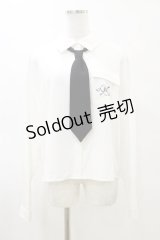 Jamie エーエヌケー / ネクタイシャツ M 白 H-25-03-29-1044-LO-BL-NS-ZH