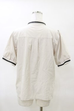 画像2: axes femme / ミリタリー風タイ付ブラウス M アイボリー/ブラック H-25-03-29-1048-AX-BL-NS-ZH