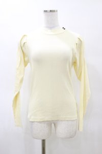F&A / プチハイネックパワショルテレコトップス Free アイボリー H-25-03-29-1050-LO-TO-NS-ZH