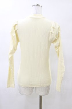 画像2: F&A / プチハイネックパワショルテレコトップス Free アイボリー H-25-03-29-1050-LO-TO-NS-ZH