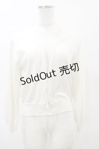 F&A / UVカットVネックニットカーディガン Free OFFWHITE H-25-03-29-1051-LO-TO-NS-ZH
