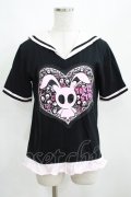 TOXIC STAR / セーラーカットソー  黒×ピンク H-25-03-29-062-PU-TO-KB-ZH