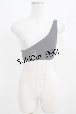 画像1: The End Lingerie / One Kiss from You One Shoulder Bralette XS ブラック H-25-03-29-065-PU-ZA-KB-ZH