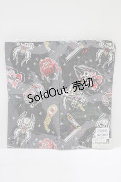 画像1: SOURPUSS / スカーフ  ブラック H-25-03-29-067-PU-ZA-KB-ZH