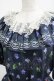 画像5: Leur Getter / Elegant Flower袖付きワンピース L(トールサイズ) ネイビー H-25-03-29-006-LU-OP-KB-ZH (5)