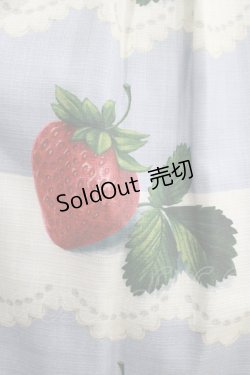 画像4: Leur Getter / Antique Lace Strawberry袖付きワンピース L(トールサイズ) サックス H-25-03-29-010-LU-OP-KB-ZH