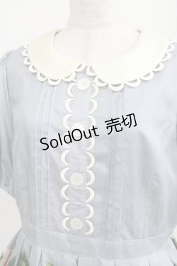 画像5: Leur Getter / Antique Lace Strawberry袖付きワンピース L(トールサイズ) サックス H-25-03-29-010-LU-OP-KB-ZH