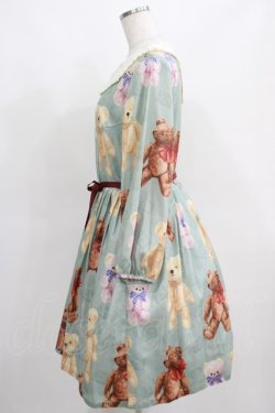 画像2: Leur Getter / Teddy Friends袖付きワンピース トールサイズ(L) ミント H-25-03-29-012-LU-OP-KB-ZH
