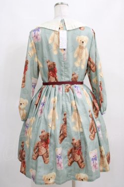 画像3: Leur Getter / Teddy Friends袖付きワンピース トールサイズ(L) ミント H-25-03-29-012-LU-OP-KB-ZH