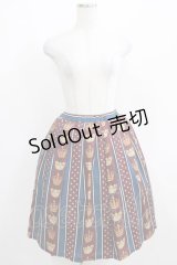 Leur Getter / Crown Stripeスカート  ワイン H-25-03-29-017-LU-SK-KB-ZH
