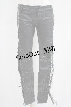 画像1: PUNK RAVE / Fetishista Trousersパンツ XS ブラック H-25-03-29-022-PU-PA-KB-ZH