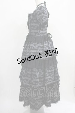 画像2: metamorphose / スワンボーダーロングワンピース Free ブラック H-25-03-30-003-ME-OP-NS-ZH