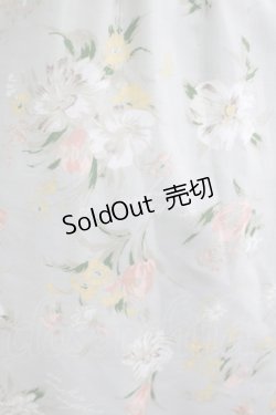 画像5: an another angelus / アートタッチ花柄セミフレアースカート Free MINT H-25-03-30-027-CA-SK-NS-ZH