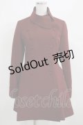 NO.S PROJECT / チェスワンピース M ボルドー H-25-03-30-035-LO-OP-NS-ZH