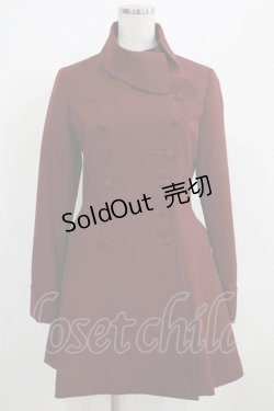 画像1: NO.S PROJECT / チェスワンピース M ボルドー H-25-03-30-035-LO-OP-NS-ZH