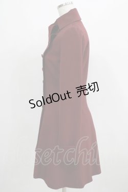 画像2: NO.S PROJECT / チェスワンピース M ボルドー H-25-03-30-035-LO-OP-NS-ZH