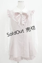 Secret Honey / レース袖ラッフルセットアップ Free ピンク H-25-03-30-041-CA-OP-NS-ZH