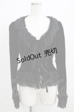 画像1: Juliette et Justine / La veste d'aristocrate Bolero〜ラ ヴェスト デュ アリストクラット〜 サイズ2 ブラック H-25-03-30-045-CL-TO-NS-ZH