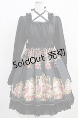 Enchantlic Enchantilly / Queen Catのエレガントスリーブなワンピース Free ブラック H-25-03-30-005-LO-OP-NS-ZH
