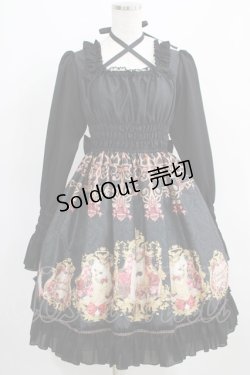 画像1: Enchantlic Enchantilly / Queen Catのエレガントスリーブなワンピース Free ブラック H-25-03-30-005-LO-OP-NS-ZH