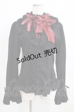 画像1: ALICE and the PIRATES / 記憶の中の薔薇園ブラウス Mens ブラック H-25-03-30-053-PA-BL-NS-ZH