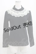 Jane Marple / レースリブタートル  黒 H-25-03-30-1027-JM-TO-KB-ZH