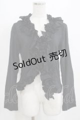 Jane Marple Dans Le Salon / フリルボレロブラウス  黒 H-25-03-30-1029-JM-TO-KB-ZH