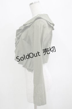 画像2: Jane Marple Dans Le Salon / フリルボレロブラウス  カーキ H-25-03-30-1030-JM-TO-KB-ZH