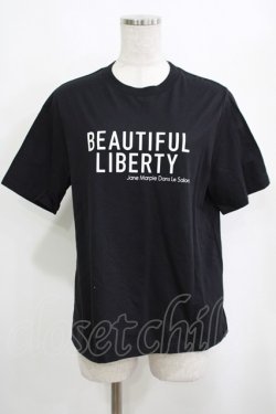 画像1: Jane Marple Dans Le Salon / Theme logo T-shirt  ブラック H-25-03-30-1031-JM-TO-KB-ZH