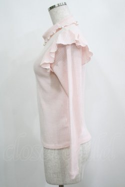 画像2: MILK / ANGEL フリルハイネックニット  ピンク H-25-03-30-1032-ML-TO-KB-ZT105