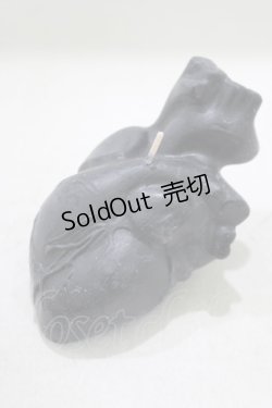 画像1: THE BLACKENED TEETH / Anatomical Heart Candle  BLK H-25-03-30-1038-PU-ZA-KB-ZH