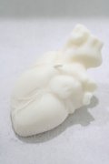 THE BLACKENED TEETH / Anatomical Heart Candle  WHT H-25-03-30-1039-PU-ZA-KB-ZH