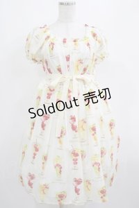 Jane Marple / Gelee de Fruitsのスモックワンピース  アイボリー H-25-03-30-1005-JM-OP-KB-ZH