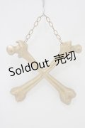 THE BLACKENED TEETH / Crossbones Wall Hanging   H-25-03-30-1058-PU-ZA-KB-ZH