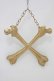 画像1: THE BLACKENED TEETH / Crossbones Wall Hanging   H-25-03-30-1058-PU-ZA-KB-ZH (1)