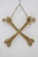 画像2: THE BLACKENED TEETH / Crossbones Wall Hanging   H-25-03-30-1058-PU-ZA-KB-ZH (2)