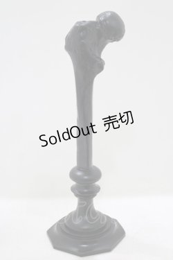 画像2: THE BLACKENED TEETH / Femur Bone Candlestick Holder Condyle   H-25-03-30-1061-PU-ZA-KB-ZH