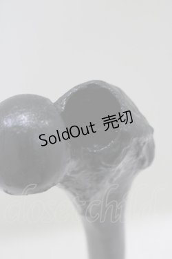 画像3: THE BLACKENED TEETH / Femur Bone Candlestick Holder Condyle   H-25-03-30-1061-PU-ZA-KB-ZH