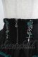 画像4: Ozz oneste / 薔薇刺繍レースフリルスカート  黒×緑 H-25-03-30-1012-OO-SK-KB-ZH (4)