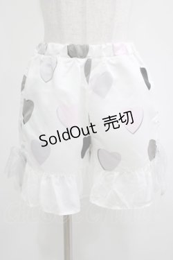 画像1: MILK / DOLL HEARTパンツ  ホワイトベース H-25-03-30-1015-ML-PA-KB-ZH
