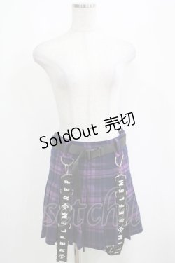 画像5: REFLEM / Dリングサス付きプリーツスカートパンツ  紫 H-25-03-30-1016-PU-PA-KB-ZH