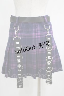 画像3: REFLEM / Dリングサス付きプリーツスカートパンツ  紫 H-25-03-30-1016-PU-PA-KB-ZH